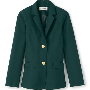 Lands' End School Uniform Kids Hopsack Blazer - 1 of 2