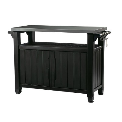 Photo 1 of XL Unity Outdoor Patio Prep Station With Storage Graphite - Keter