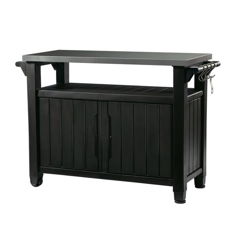 Xl Unity Outdoor Patio Prep Station, Outdoor Patio Serving Station And Storage Cabinet