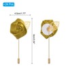 Unique Bargains Pocket Handmade Flower Lapel Pin Boutonnieres for Wedding party 24 Pcs - 2 of 4