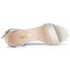 Allegra K Women's Back to College Open Toe Ankle Strap Chunky Heel Sandals - 4 of 4