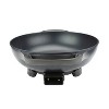 Brentwood 13-Inch Non-Stick Flat-Bottom Electric Wok Skillet with Vented Glass Lid in Black - 3 of 4