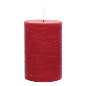 FIA Wick Red Pillar Candle (Set of 2) - 1 of 1
