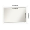 Amanti Art Oliver Narrow Beveled Wood Framed Bathroom Vanity Wall Mirror - 3 of 4