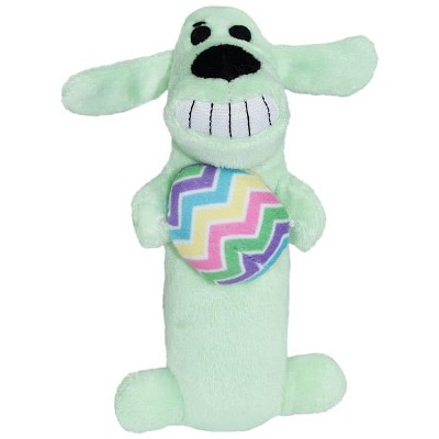 Multipet Spring Loofa Holding an Easter Egg Dog Toy, Small Size