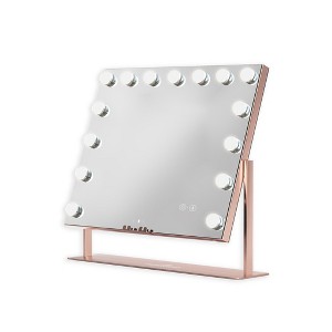 Impressions Vanity Gilded Tri-Tone LED Makeup Mirror W/ Bluetooth Speakers - 1 of 4
