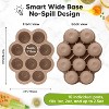 Silicone Food Freezer Trays with Lid, 2oz x 10 Pods Baby Food Storage Containers, Easy Puree Meal Prep, - 2 of 4
