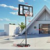 BestParts 4.2ft-10ft Adjustable Basketball Hoop with 44" Shatterproof Backboard & Wheels - 2 of 4