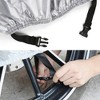 Unique Bargains 190T Black Silver Tone Motorcycle Cover Outdoor Waterproof Rain Protector - 3 of 4