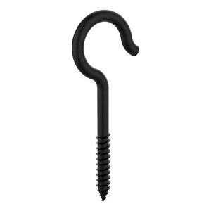 National Hardware Medium Storm Shine Black Steel 4-1/8 in. L Ceiling Hook 1 pk - 1 of 1