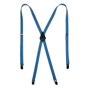CTM Women's Elastic Clip-End 1/2 Inch Skinny Urban Suspenders - 1 of 4