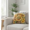Polyester Sunflower- 18" Pillow Garden Floral Design Climaweave by Manual Woodworkers & Weavers - 2 of 3