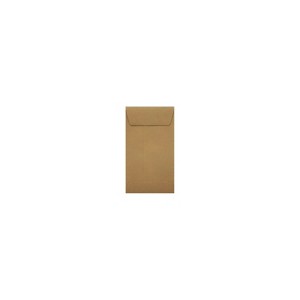 LUX Recycled #5-1/2 Coin Envelopes; Peel & Seel Closures 3.12"x5.5" Brown 500ct (512CO-GB-500) - 1 of 1
