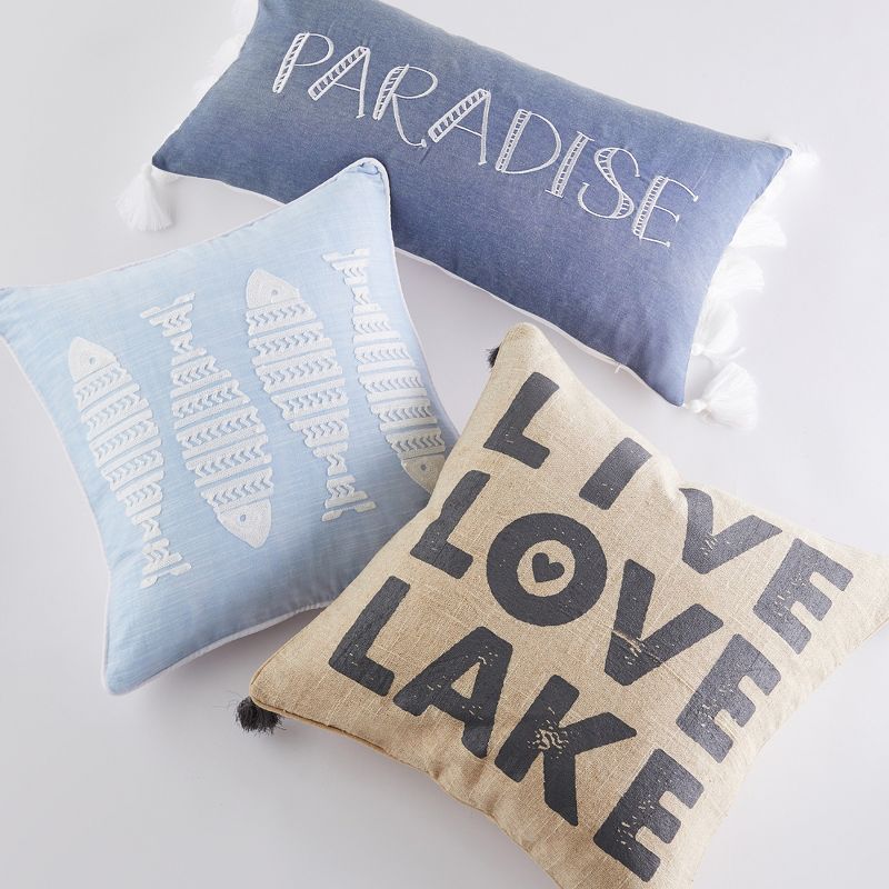 Live Love Lake with Tassels Pillow - Levtex Home, 2 of 4