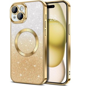 Entronix [Magnetic] Case Compatible with iPhone 15 Plus - [Clear Back] Luxury Glossy Cover - 1 of 4