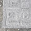 Traditional Geometric Infinity Border Indoor Outdoor Area Rug by Blue Nile Mills  - 3 of 4