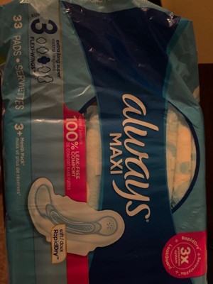Always Pads Size 3 Maxi 26 Count Xtra Long Super (Pack of 3)