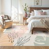 Lahome Machine Washable Area Rugs Non-Slip Large Living Room Rug Boho Botanical Print Ultra-Thin Indoor Rug for Classroom Nursery Dining Room - 2 of 4