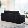 Kumasinova Convertible Sofa Bed, Corduroy Loveseat Sofa– Zero Assembly, Steel-Reinforced Frame, Memory Foam, Couch for Living Room - 2 of 4