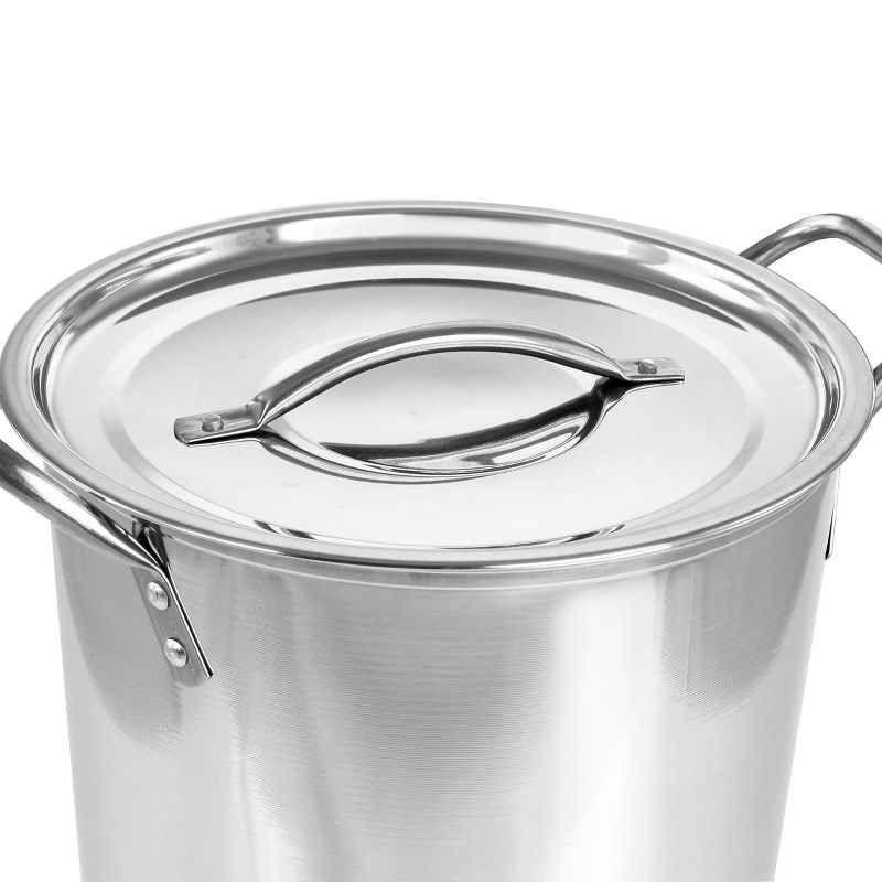 Gibson Everyday Whittington 8 Quart Stainless Steel Stock Pot with Lid, 4 of 7
