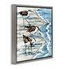 Stupell Industries Rockhampton Sandpipers Beach Ripples Floating Frame Canvas Art - 2 of 4