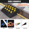 Rubber Driveway Curb Ramps, 15 Ton Capacity Heavy Duty Car Ramp, 2.5 Inch High Curbside Bridge Ramp, 4ft Motorcycle Ramp for Loading Dock Garage - 3 of 4