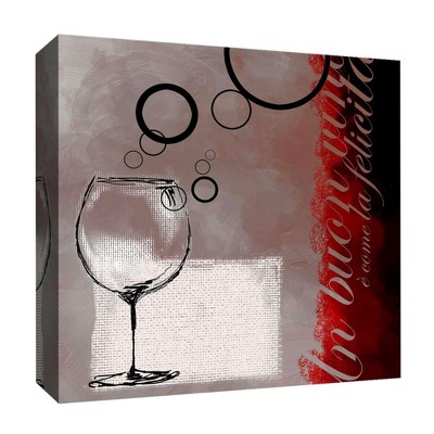 16" x 16" Wine Bubble II Decorative Wall Art - PTM Images