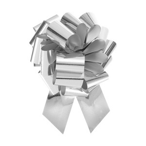 Unique Bargains Metallic Large Pull Bow Gift Wrapping Ribbon for Wedding 10 Pcs - 1 of 4