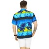 LA LEELA Mens Hawaiian Shirts Short Sleeve Button Down Shirt Men's Holiday Shirts Summer Beach Casual Aloha Tropical Shirts Funny - 4 of 4