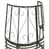 Patio Half Round Tree Bench 63" Steel - 4 of 4