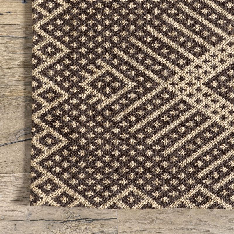Leith Geometric Cotton-Blend Area Rug, 6 of 11
