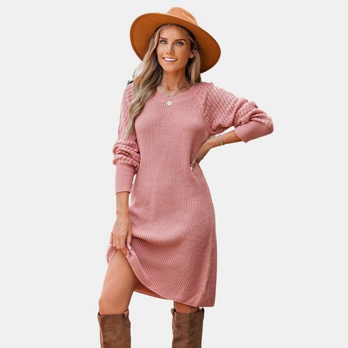 Women's Long Sleeve Tunic Mini Sweater Dress - Universal Thread