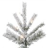 Vickerman Flocked Sierra Fir Slim Artificial Christmas Tree PreLit - 2 of 4