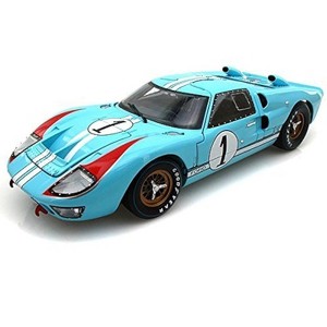 1966 Ford GT40 Mark II #1 Le Mans Miles/Hulme 1/18 Gulf Blue (Clean version) - 1 of 4
