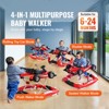 VEVOR 4-in-1 Baby Walker, Foldable Baby Activity Center on Wheels, Adjustable Height, Light, Steering Wheel, Toy Car | Learning-Seated | Walk-Behind - 3 of 4