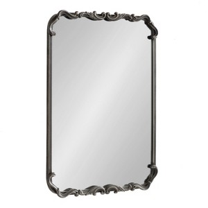 Kate & Laurel All Things Decor 20"x27" Brazelton Framed Wall Mirror Black - 1 of 4