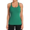 Attraco Women's Ribbed Workout Tank Tops with Built in Bra Tight Racerback Scoop Neck Athletic Top Yoga Tops - 4 of 4
