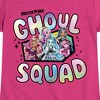 Girls' - Monster High - Ghoul Squad Lagoona Frankie Cleo Clawdeen Draculaura Fitted Short Sleeve Graphic T-Shirt - 2 of 4