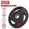 Weight Plates For Dumbbells, Universal 2-inch Hole Weight Plates, Pairs Or Single Optional - 2 of 4
