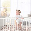 Sweet Jojo Designs Girl Satin Fitted Crib Sheet Boho Floral Wildflower Rust Orange and Ivory - 4 of 4
