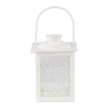 8" Glass Outdoor Lantern White - Zingz & Thingz