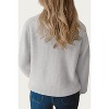 Women's RIBBED-KNIT HALF-ZIP SWEATER - Melody Fashion - 3 of 3
