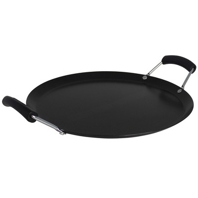 IMUSA 11" Round Carbon Steel Nonstick Comal - Black: Tortilla Griddle, Gas & Electric Compatible, Hand Wash