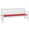 vidaXL Comfortable Garden Bench Cushion - Stylish Red 70.9"x19.7"x1.2" Oxford Fabric - Easy-to-Attach Ropes Included - 3 of 4