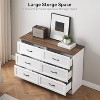 Jojoka 6 Drawer Dresser for Bedroom with Deep Drawers, Large Floor Wood Dressers & Chest of Drawers - 4 of 4