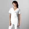 Members Only Palermo V-Neck Scrub Top for Women With Zipper Pocket - 2 of 4