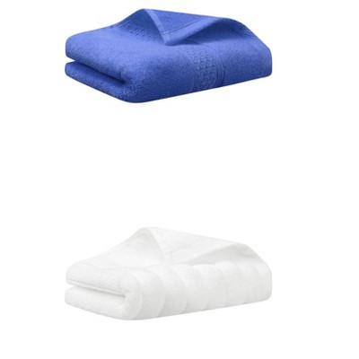 REGALWOVEN Pure Cotton Absorbent Soft Hand Towel Set for Home Decor 13" x 30"/14" x 30" 2 Pcs