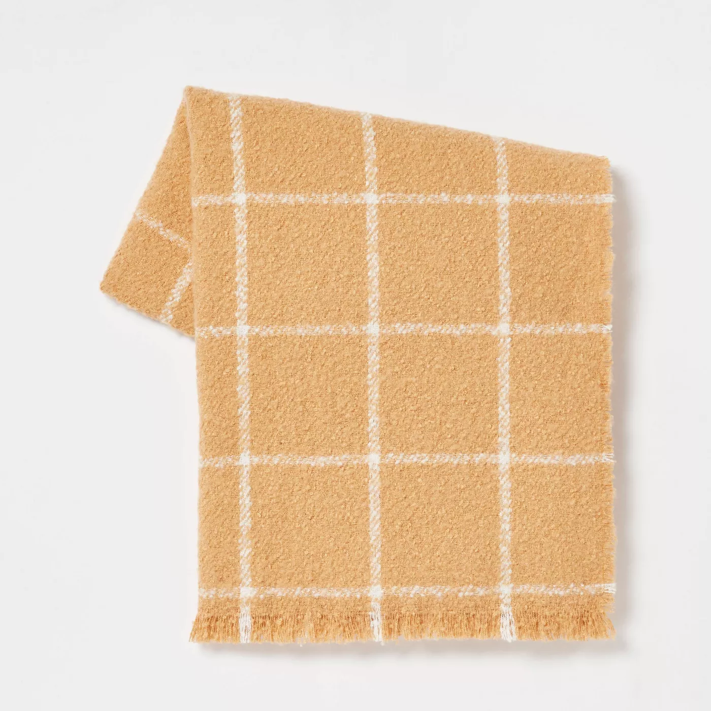 Boucle Windowpane Plaid Throw Blanket - Threshold™ - image 1 of 6