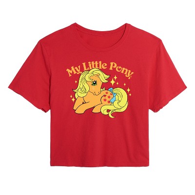 Women's - My Little Pony - Applejack Logo Cropped Graphic T-Shirt