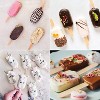 JDICTION Popsicle Molds Set of 2, Ice Pop Molds Silicone 4 Cavities Ice Cream Oval Cake Pop Mold with 50 Wooden Sticks for DIY Popsicle, Clear - 4 of 4